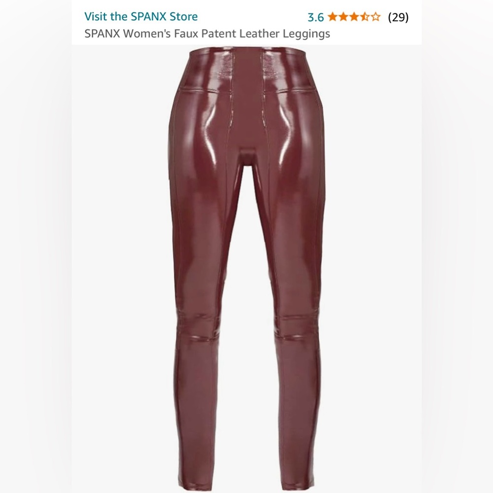Spanx faux leather leggings L
